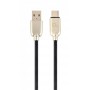 Купить ᐈ Кривой Рог ᐈ Низкая цена ᐈ Кабель Cablexpert USB - USB Type-C V 2.0 (M/M), премиум, 2 м, черный (CC-USB2R-AMCM-2M)