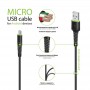 Купить ᐈ Кривой Рог ᐈ Низкая цена ᐈ Кабель Intaleo CBFLEXM0 USB - micro USB (M/M), 0.2 м, Black (1283126487422)