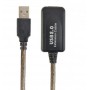 Купить ᐈ Кривой Рог ᐈ Низкая цена ᐈ Кабель Cablexpert USB - USB V 2.0 (F/M), активный удлинитель, 5 м, черный (UAE-01-5M)