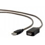 Купить ᐈ Кривой Рог ᐈ Низкая цена ᐈ Кабель Cablexpert USB - USB V 2.0 (F/M), активный удлинитель, 5 м, черный (UAE-01-5M)