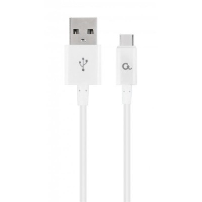 Купить ᐈ Кривой Рог ᐈ Низкая цена ᐈ Кабель Cablexpert USB - USB Type-C V 2.0 (M/M), 2 м, белый (CC-USB2P-AMCM-2M-W)