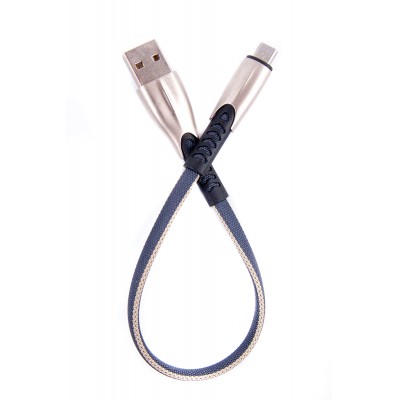 Купить ᐈ Кривой Рог ᐈ Низкая цена ᐈ Кабель Dengos USB-microUSB 0.25м Grey (PLS-M-SHRT-PLSK-GREY)