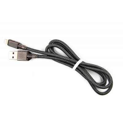 Купить ᐈ Кривой Рог ᐈ Низкая цена ᐈ Кабель Dengos USB-Lightning 4A 1м Black (NTK-L-KPR-USB3-BLACK)