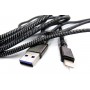 Купить ᐈ Кривой Рог ᐈ Низкая цена ᐈ Кабель Dengos USB-Lightning 4A 1м Black (NTK-L-KPR-USB3-BLACK)