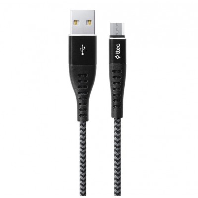 Купить ᐈ Кривой Рог ᐈ Низкая цена ᐈ Кабель Ttec USB - micro USB (M/M), ExtremeCable, 1.5 м, Black (2DKX03MS) 