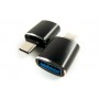 Купить ᐈ Кривой Рог ᐈ Низкая цена ᐈ Переходник Dengos OTG USB-USB-C Black (ADP-018)