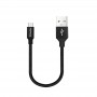 Купить ᐈ Кривой Рог ᐈ Низкая цена ᐈ Кабель ColorWay USB - micro USB (M/M), 2.4 А, 0.25 м, Black (CW-CBUM048-BK)