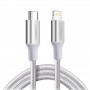 Купить ᐈ Кривой Рог ᐈ Низкая цена ᐈ Кабель Ugreen US304 USB Type-C - Lightning (M/M), 2 м, Silver (70525)