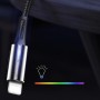 Купить ᐈ Кривой Рог ᐈ Низкая цена ᐈ Кабель ColorWay USB - Lightning (M/M), 2.4 А, Zinc Alloy + Led, 1 м, Black (CW-CBUL035-BK)