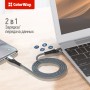 Купить ᐈ Кривой Рог ᐈ Низкая цена ᐈ Кабель ColorWay USB-C-Lightning, PD Fast Charging, 3.0А, 1м, Grey (CW-CBPDCL033-GR)