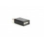 Купить ᐈ Кривой Рог ᐈ Низкая цена ᐈ Адаптер Cablexpert USB Type-C - USB V 2.0 (M/F) Black (CC-USB2-CMAF-A) 