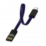 Купить ᐈ Кривой Рог ᐈ Низкая цена ᐈ Кабель ColorWay USB - micro USB (M/M), 2.4 А, 0.22 м, Blue (CW-CBUM022-BL)