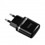 Купить ᐈ Кривой Рог ᐈ Низкая цена ᐈ Зарядное устройство Hoco C12 Smart (2USB, 2.4А) Black (6957531064114) + кабель MicroUSB