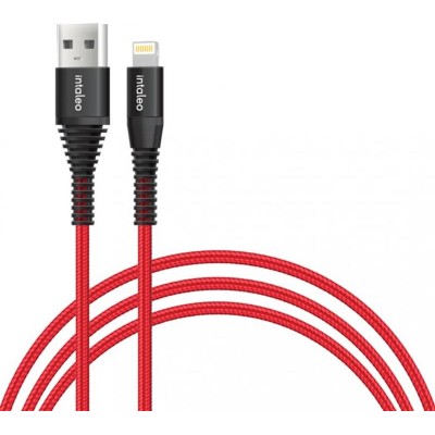 Купить ᐈ Кривой Рог ᐈ Низкая цена ᐈ Кабель Intaleo CBRNYL1 USB - Lightning (M/M), 1.2 м, Red (1283126559471)