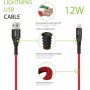 Купить ᐈ Кривой Рог ᐈ Низкая цена ᐈ Кабель Intaleo CBRNYL1 USB - Lightning (M/M), 1.2 м, Red (1283126559471)