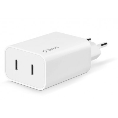 Купить ᐈ Кривой Рог ᐈ Низкая цена ᐈ Сетевое зарядное устройство Ttec SmartCharger Duo PD USB-C 40W White (2SCS27B)