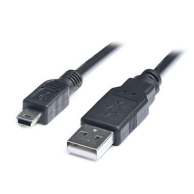 Купить ᐈ Кривой Рог ᐈ Низкая цена ᐈ Кабель REAL-EL USB - mini USB V 2.0 (M/M), 1.8 м, черный (EL123500006)