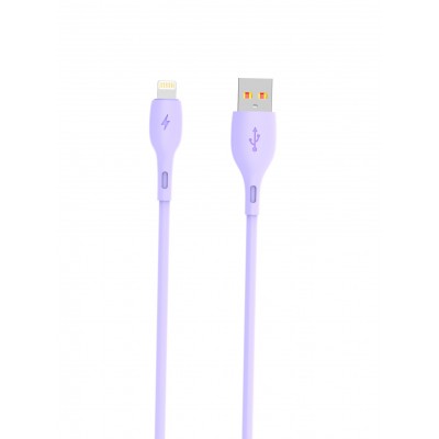 Купить ᐈ Кривой Рог ᐈ Низкая цена ᐈ Кабель SkyDolphin S22L Soft Silicone USB - Lightning (M/M), 1 м, Violet (USB-000600)