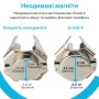 Купить ᐈ Кривой Рог ᐈ Низкая цена ᐈ Автодержатель для смартфона магнитный Grand-X (крепление на дефлектор) MT-01