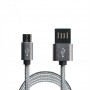 Купить ᐈ Кривой Рог ᐈ Низкая цена ᐈ Кабель Grand-X USB - micro USB (M/M), 1 м, Grey (FM02)