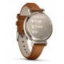 Купить ᐈ Кривой Рог ᐈ Низкая цена ᐈ Смарт-часы Garmin Lily 2 Cream Gold with Tan Leather Band (010-02839-60); 1.0" (240x201) Liq