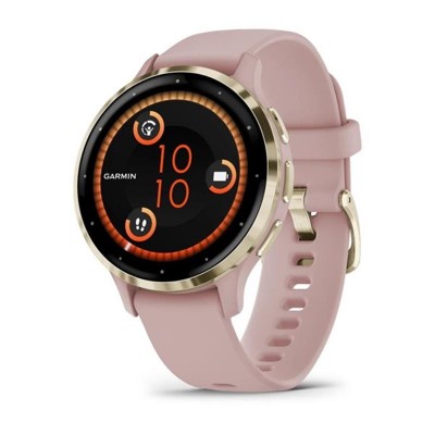 Купить ᐈ Кривой Рог ᐈ Низкая цена ᐈ Смарт-часы Garmin Venu 3s Soft Gold Stainless Steel Bezel with Dust Rose Case and Silicone B