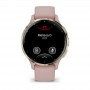 Купить ᐈ Кривой Рог ᐈ Низкая цена ᐈ Смарт-часы Garmin Venu 3s Soft Gold Stainless Steel Bezel with Dust Rose Case and Silicone B