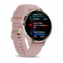 Купить ᐈ Кривой Рог ᐈ Низкая цена ᐈ Смарт-часы Garmin Venu 3s Soft Gold Stainless Steel Bezel with Dust Rose Case and Silicone B