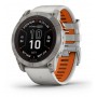 Купить ᐈ Кривой Рог ᐈ Низкая цена ᐈ Смарт-часы Garmin Fenix 7X Pro Sapphire Solar Titanium with Grey/Orange Band (010-02778-64);