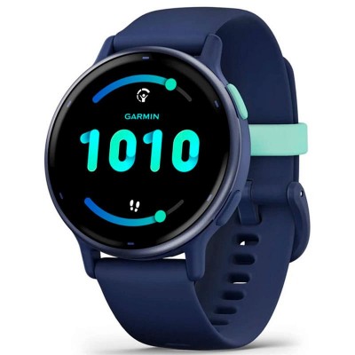 Купить ᐈ Кривой Рог ᐈ Низкая цена ᐈ Смарт-часы Garmin Vivoactive 5 Metallic Navy Aluminum Bezel with Navy Case and Silicone Band