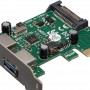 Купить ᐈ Кривой Рог ᐈ Низкая цена ᐈ Контроллер Frime NEC720202 (ECF-PCIEtoUSB004.LP) PCI-E-2xUSB3.0