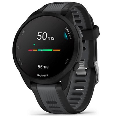 Купить ᐈ Кривой Рог ᐈ Низкая цена ᐈ Смарт-часы Garmin Forerunner 165 Music Black/Slate Gray (010-02863-B0); 1.2" (390x390) AMOLE