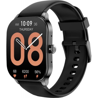 Купити Смарт-часы Amazfit Pop 3S Black; 1.96" (502 x 410) AMOLED / Bluetooth 5.2 / 267.73 x 38.4 x 10.4 мм, 53.57 г / IP68 / 300