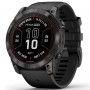 Купить ᐈ Кривой Рог ᐈ Низкая цена ᐈ Смарт-часы Garmin Fenix 7 Pro Sapphire Solar Carbon Gray DLC Titanium with Black Silicone (0