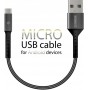 Купить ᐈ Кривой Рог ᐈ Низкая цена ᐈ Кабель Intaleo CB0 USB - micro USB (M/M), 0.2 м, Black/Grey (1283126495632)