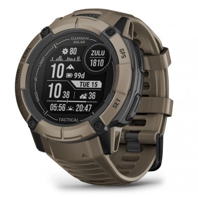 Купить ᐈ Кривой Рог ᐈ Низкая цена ᐈ Смарт-часы Garmin Instinct 2X Solar Tactical Coyote Tan (010-02805-64); 0.9" (176x176) MIP M