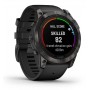 Купить ᐈ Кривой Рог ᐈ Низкая цена ᐈ Смарт-часы Garmin Fenix 7X Pro Sapphire Solar Carbon Gray DLC Titanium with Black Band (010-