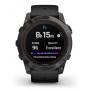 Купить ᐈ Кривой Рог ᐈ Низкая цена ᐈ Смарт-часы Garmin Fenix 7X Pro Sapphire Solar Carbon Gray DLC Titanium with Black Band (010-