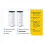 Купить ᐈ Кривой Рог ᐈ Низкая цена ᐈ WiFi Mesh система TP-Link Deco E4 2-pack (AC1200, 2xFE WAN/LAN, MESH, 2 антенны, 2-pack)