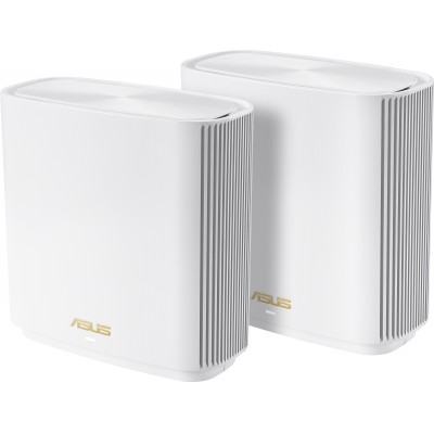 Купить ᐈ Кривой Рог ᐈ Низкая цена ᐈ Wi-Fi Mesh система Asus ZenWiFi XT8 V2 White 2pk (90IG0590-MO3A80) (AX6600, 1x2.5GE WAN, 3xG