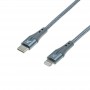 Купить ᐈ Кривой Рог ᐈ Низкая цена ᐈ Кабель Grand-X USB Type-C - Lightning (M/M), MFI, Power Delivery 18W, 1 м, Gray (CL-01)