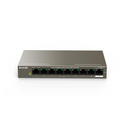 Купить ᐈ Кривой Рог ᐈ Низкая цена ᐈ Коммутатор Tenda TEF1109P-8-63W (1xFE+8xFE PoE, 58Вт max)