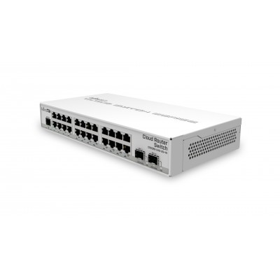 Купить ᐈ Кривой Рог ᐈ Низкая цена ᐈ Коммутатор MikroTik CRS326-24G-2S+IN (24x1G, 2xSFP+, L3, настольный)