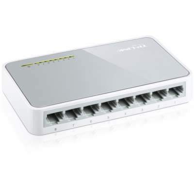 Купить ᐈ Кривой Рог ᐈ Низкая цена ᐈ Коммутатор TP-Link TL-SF1008D (8х10/100 Мбит, настольный)