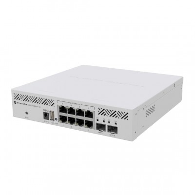 Купить ᐈ Кривой Рог ᐈ Низкая цена ᐈ Коммутатор MikroTik CRS310-8G+2S+IN (8x2,5GE LAN, 2xSFP+, L3, настольный) 