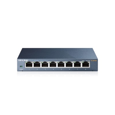 Купить ᐈ Кривой Рог ᐈ Низкая цена ᐈ Коммутатор TP-Link TL-SG108 (8хGE, настольный, металл)