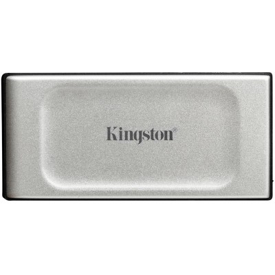 Купить ᐈ Кривой Рог ᐈ Низкая цена ᐈ Накопитель внешний SSD Portable USB 2.0ТB Kingston XS2000 Silver (SXS2000/2000G)