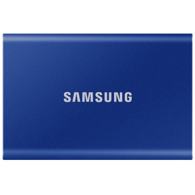 Купить ᐈ Кривой Рог ᐈ Низкая цена ᐈ Накопитель внешний SSD 2.5" USB 1.0TB Samsung T7 Indigo Blue (MU-PC1T0H/WW)