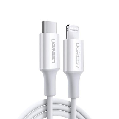 Купить ᐈ Кривой Рог ᐈ Низкая цена ᐈ Кабель Ugreen US171 USB Type-C - Lightning (M/M), 2 м, White (60749)