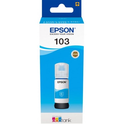 Купить ᐈ Кривой Рог ᐈ Низкая цена ᐈ Чернила Epson L3100/3101/3110/3150/3151 Cyan (C13T00S24A) 65 мл